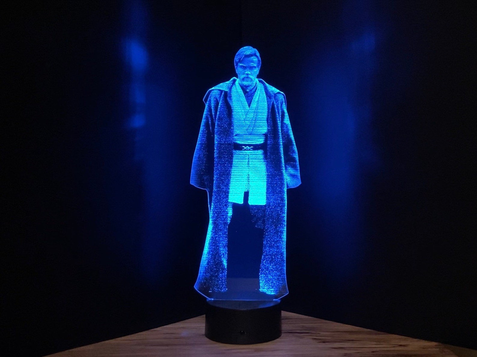 SW Obi-Wan Kenobi Order 66 Jedi Warning Hologram Acrylic LED Light 2