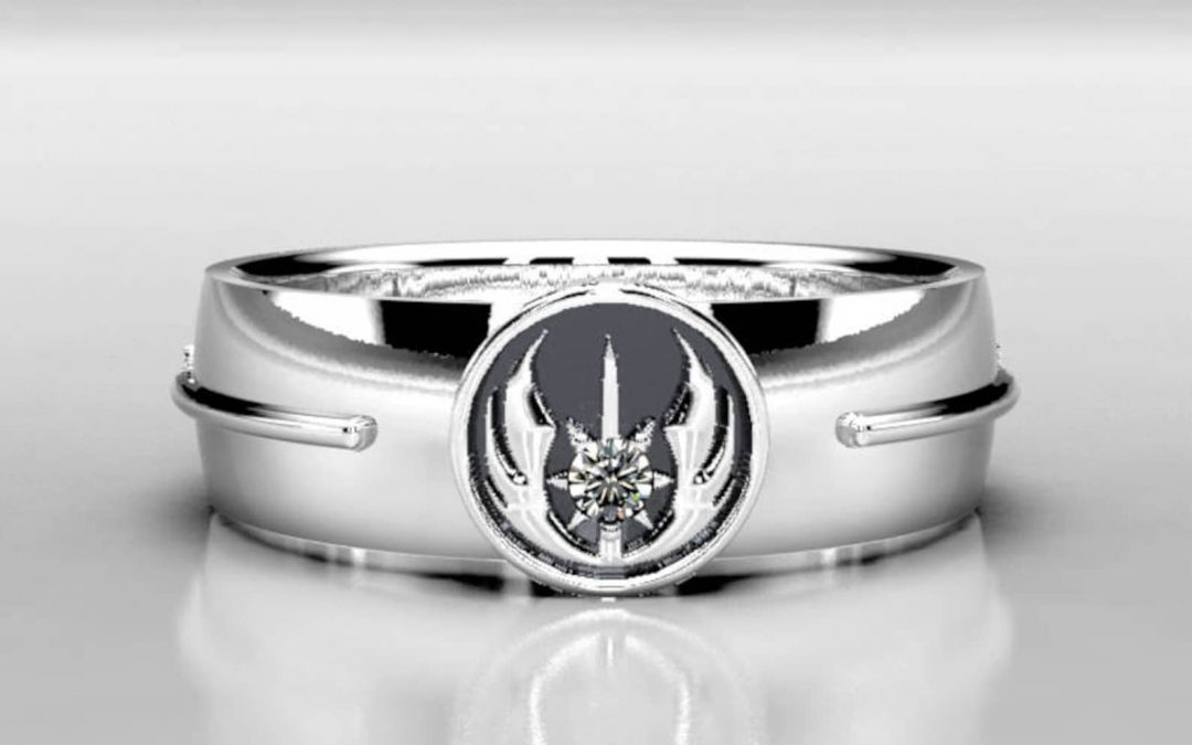 New Star Wars Jedi Order Symbol Silver Wedding Ring available now!