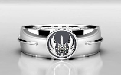 New Star Wars Jedi Order Symbol Silver Wedding Ring available now!
