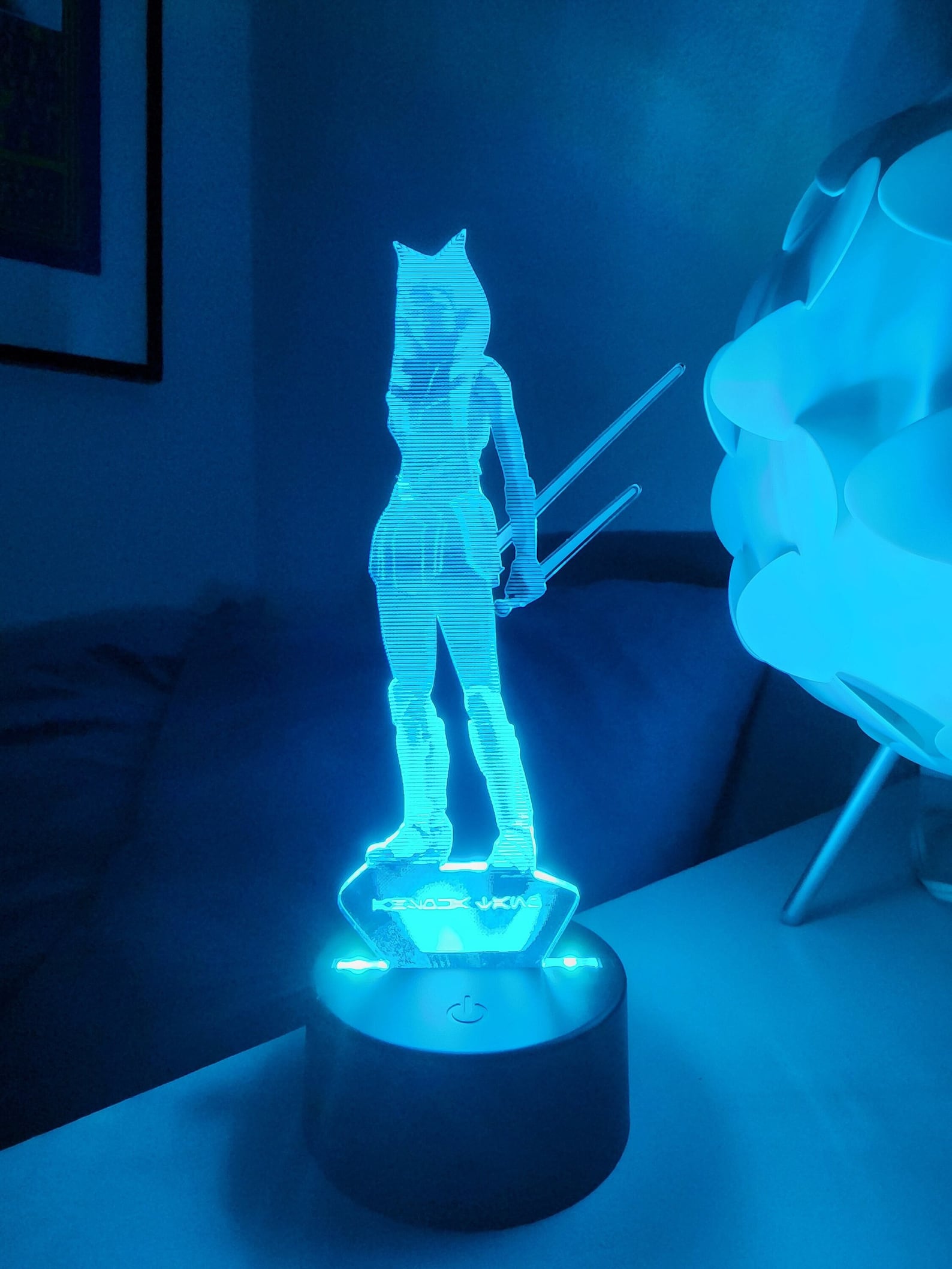 SW Ahsoka Hologram Edge-Lit Acrylic LED Light 1