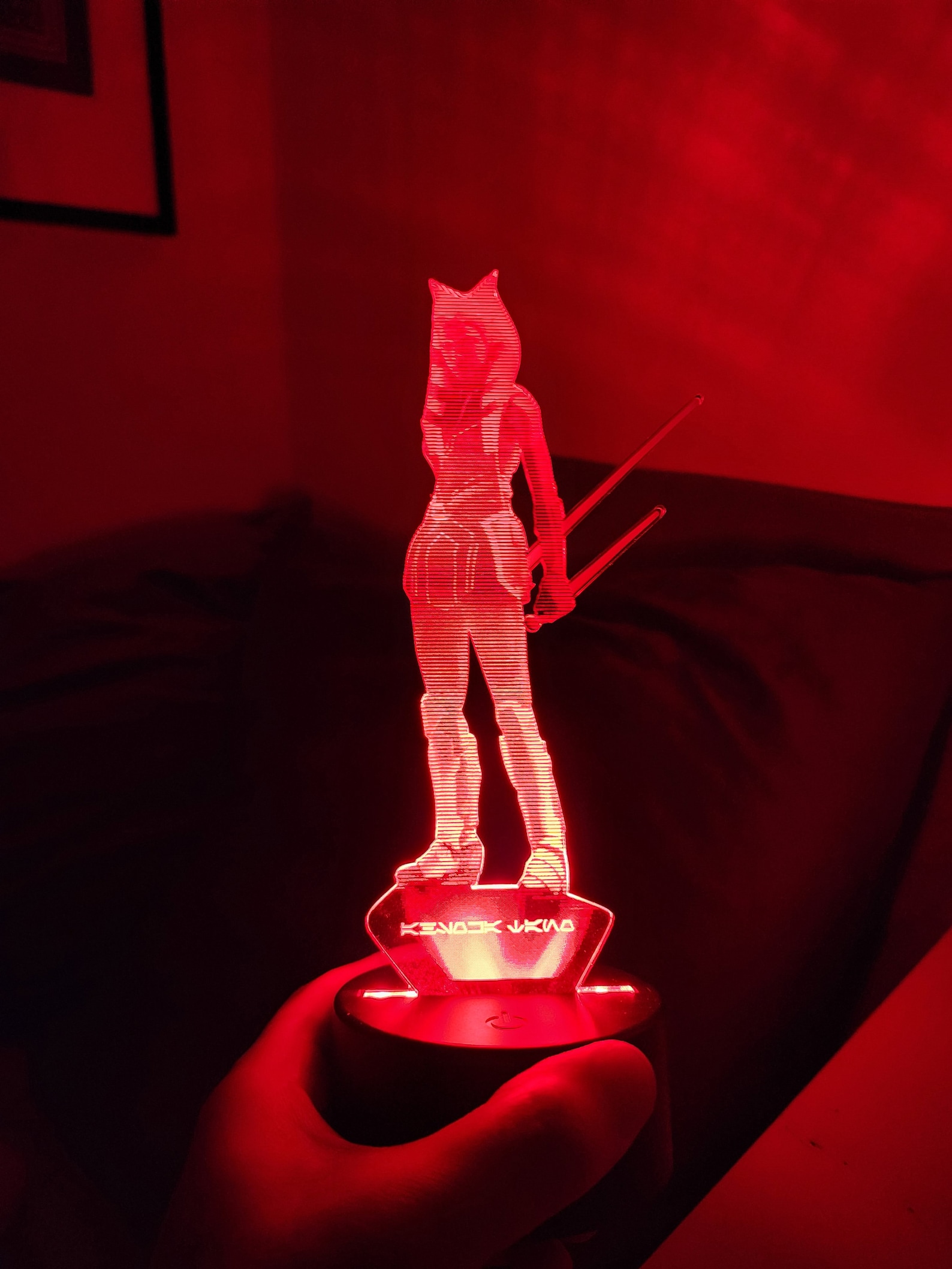 SW Ahsoka Hologram Edge-Lit Acrylic LED Light 3