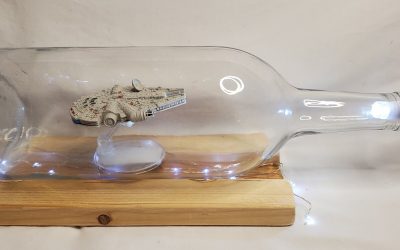 New Star Wars Millennium Falcon Starship in a Bottle available now!