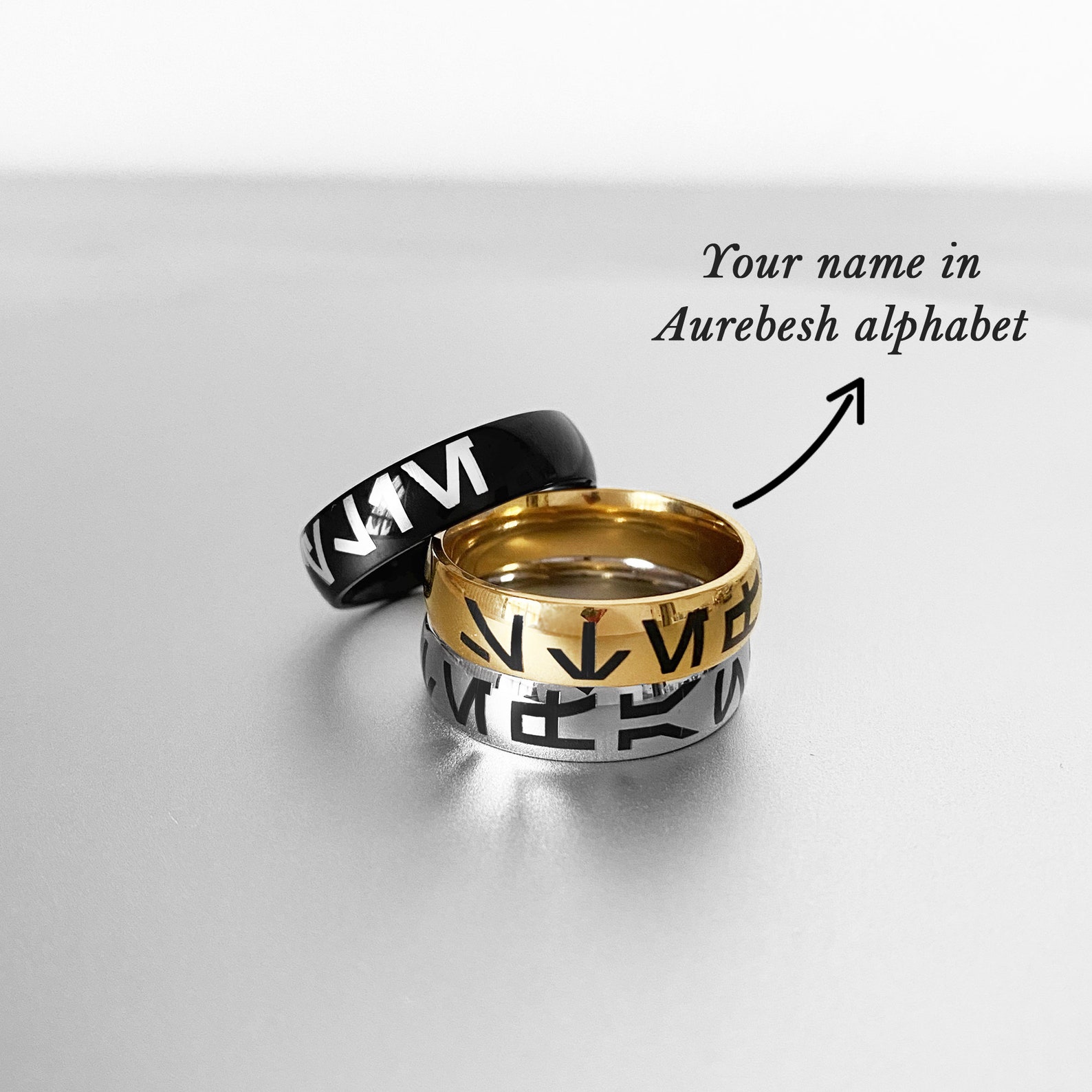 TM Custom Aurebesh Ring 3