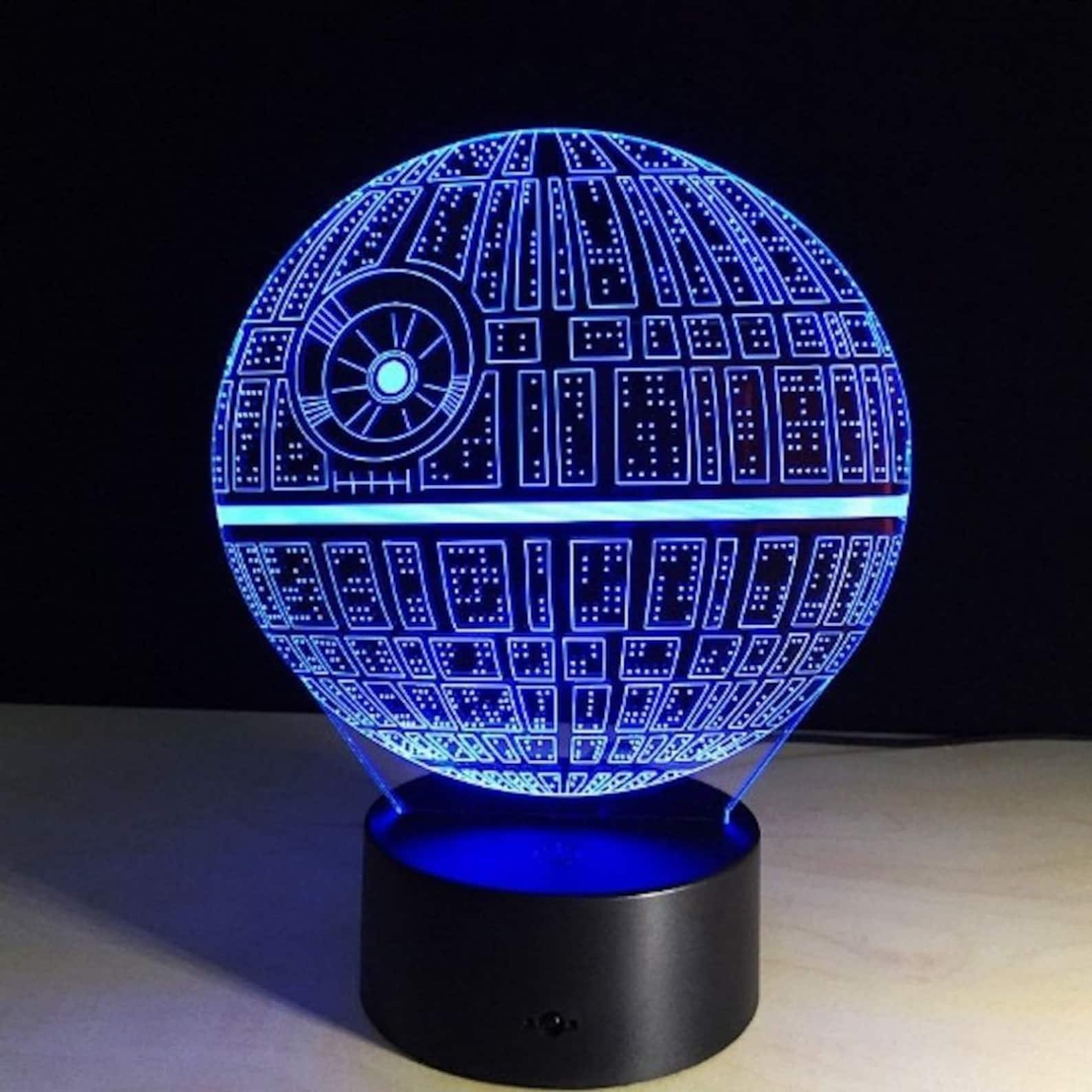 SW 3D Holographic Death Star LED Color Changing Night Light Lamp 1