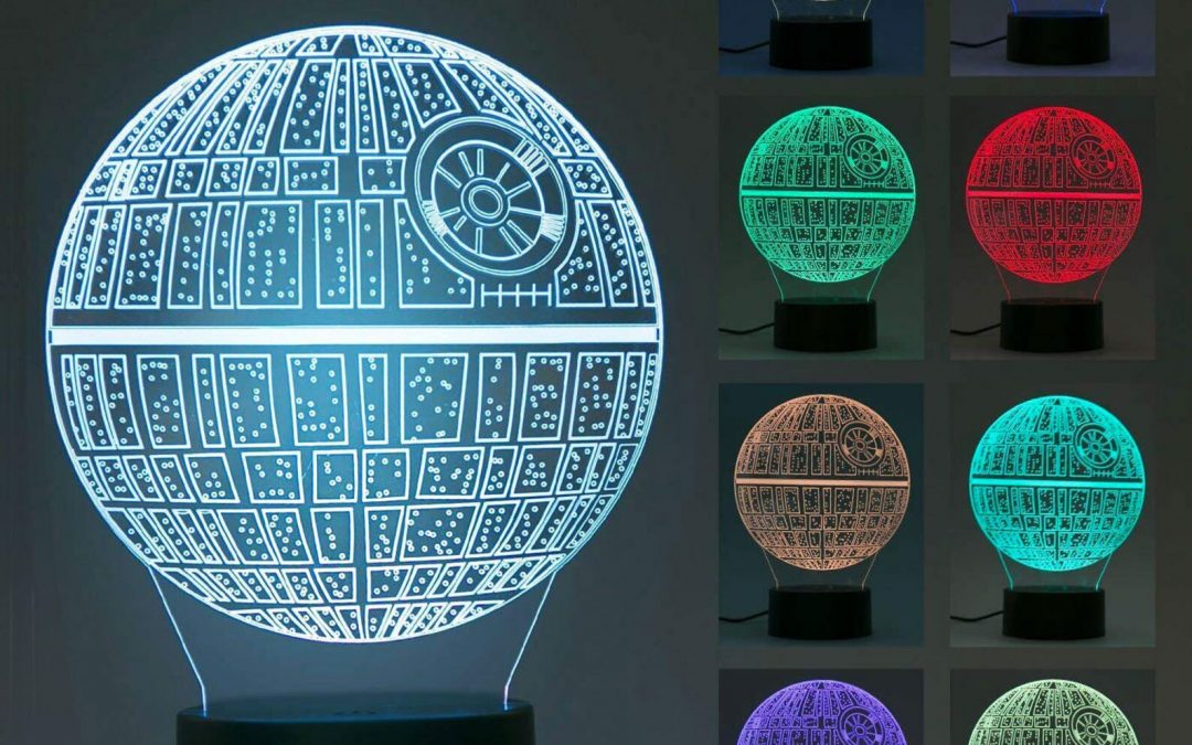 New Star Wars 3D Holographic Death Star LED Color Changing Night Light Lamp available now!