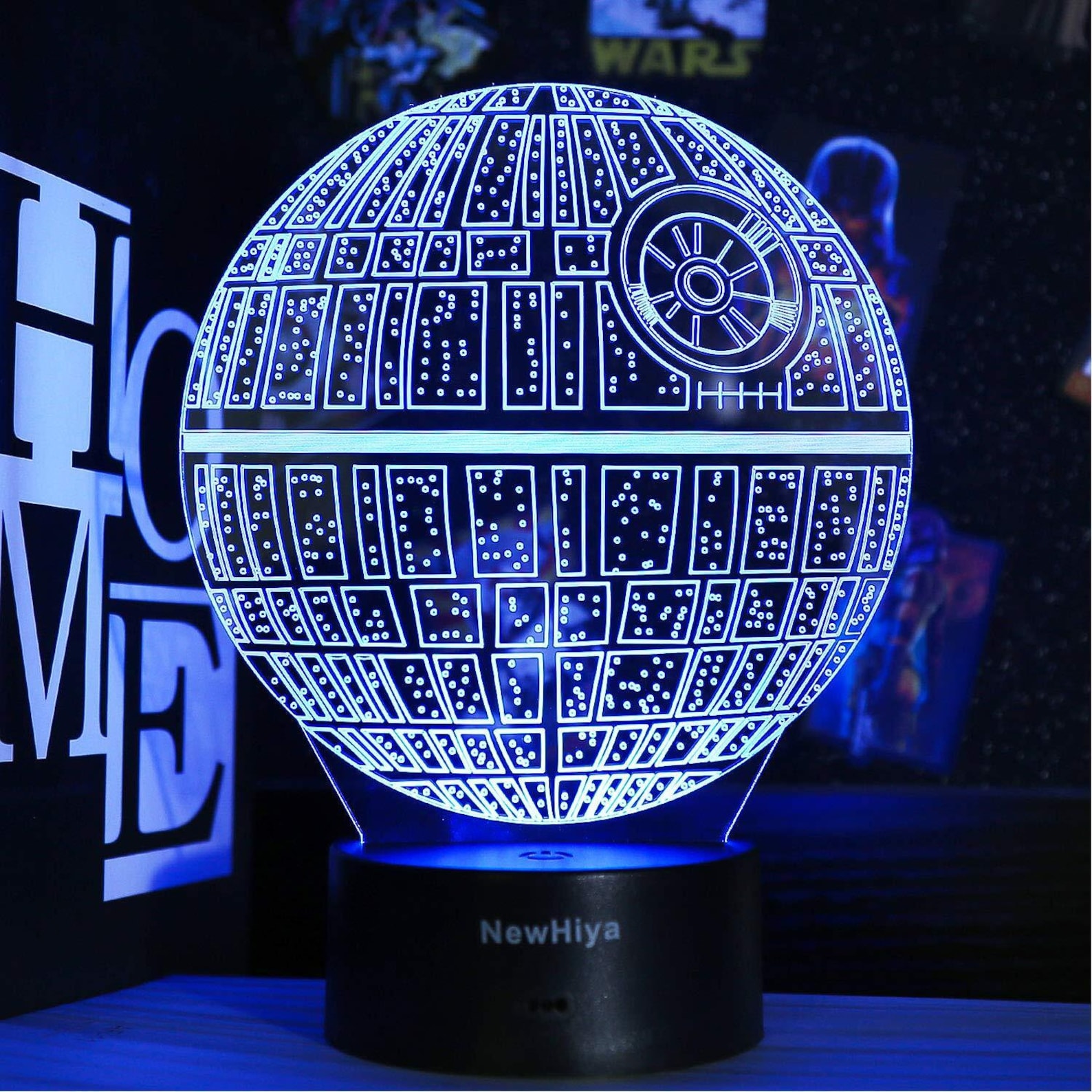 SW 3D Holographic Death Star LED Color Changing Night Light Lamp 4