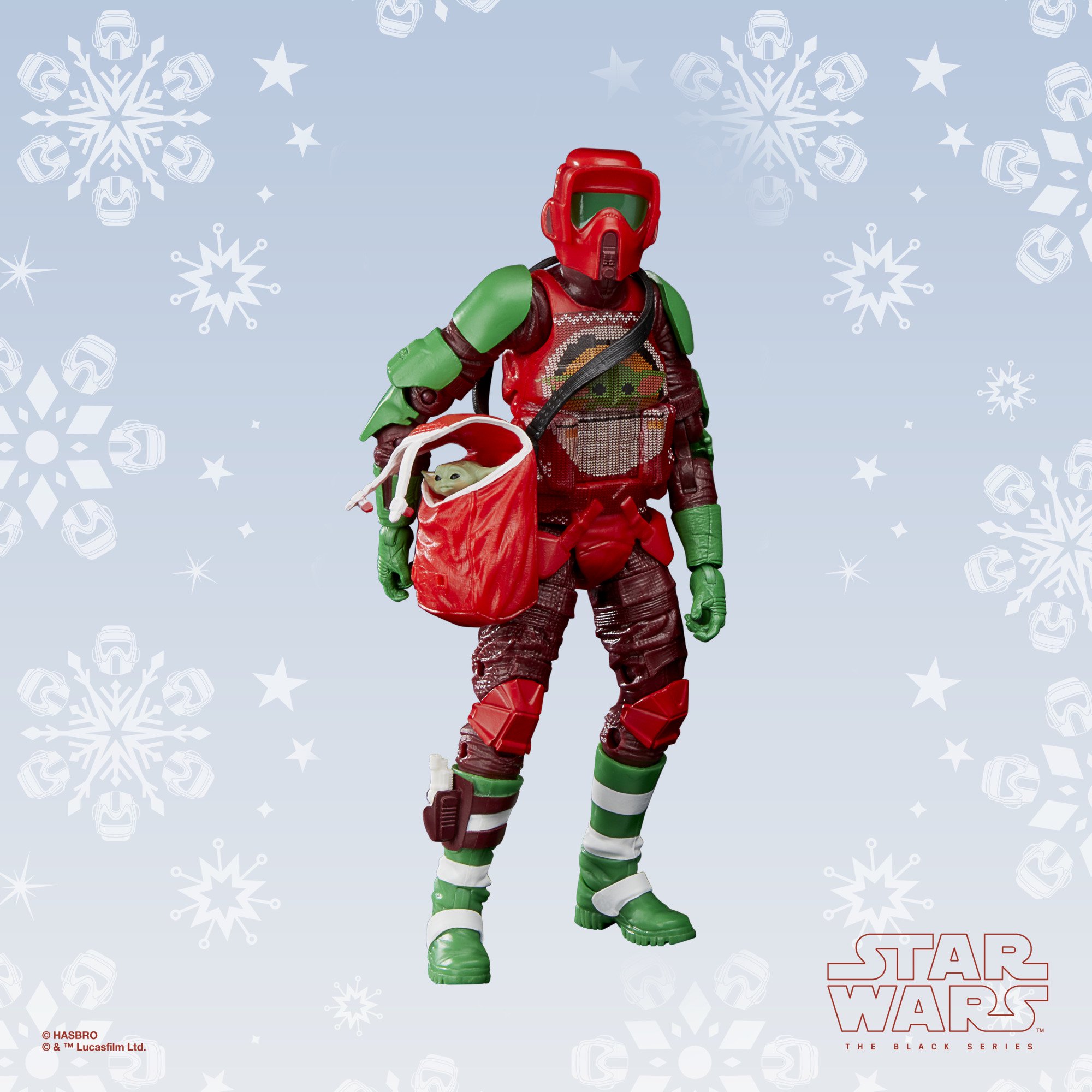 TM Imperial Scout Trooper (Holiday Edition) Black Series Figure 2