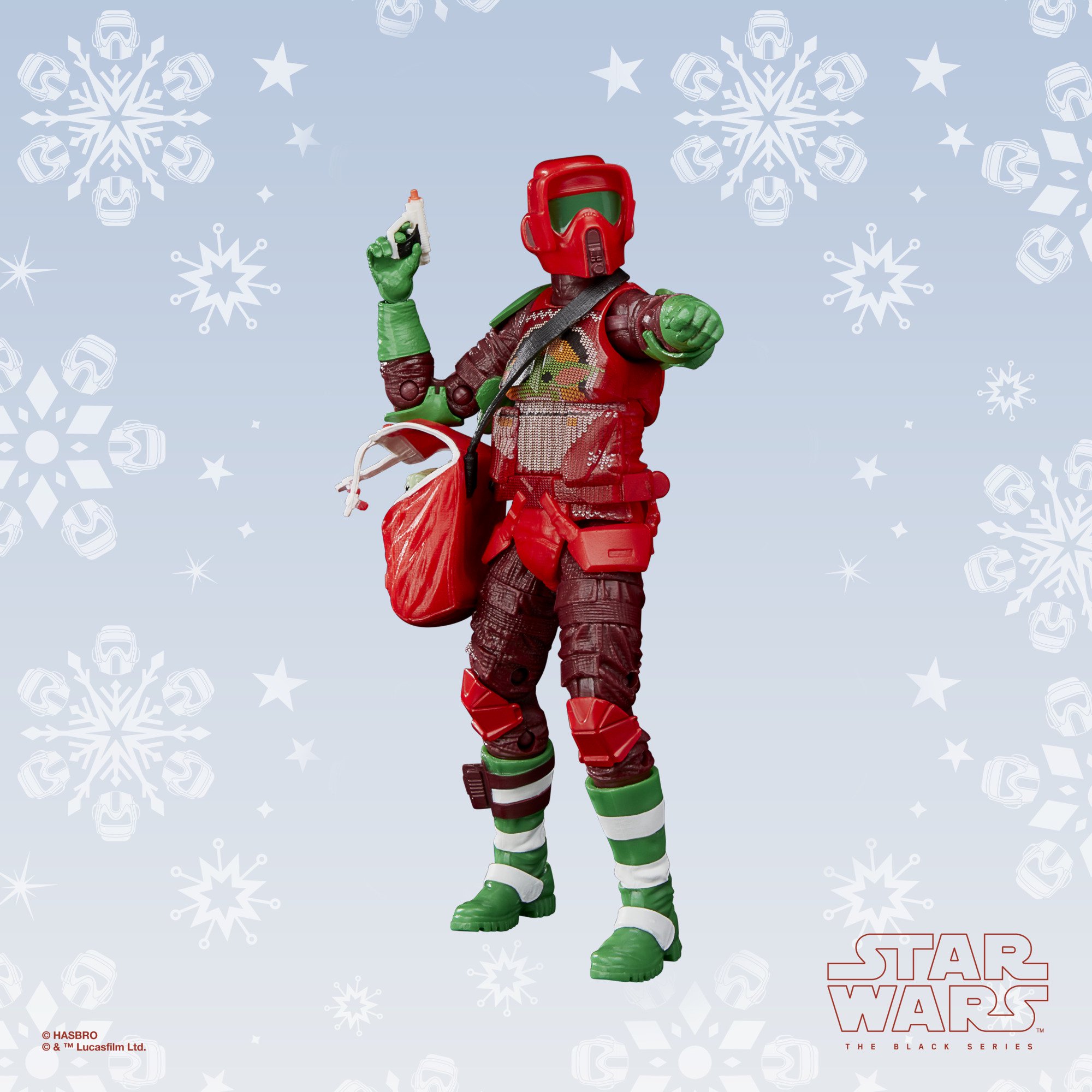 TM Imperial Scout Trooper (Holiday Edition) Black Series Figure 3