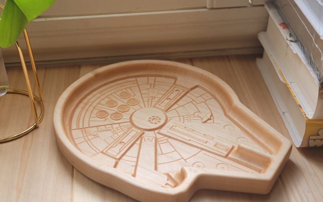 New Star Wars Millennium Falcon Wood Catch-All Valet Tray available now!