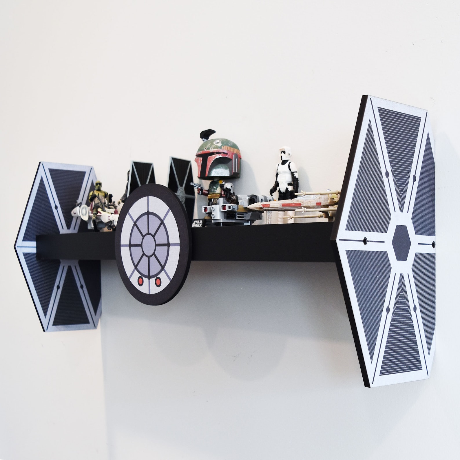 SW Tie Fighter Inspired Wall Display Shelf 4