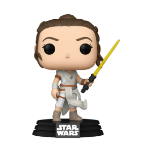TROS Rey (with Yellow Lightsaber) Funko Pop! Bobble Head Toy 2