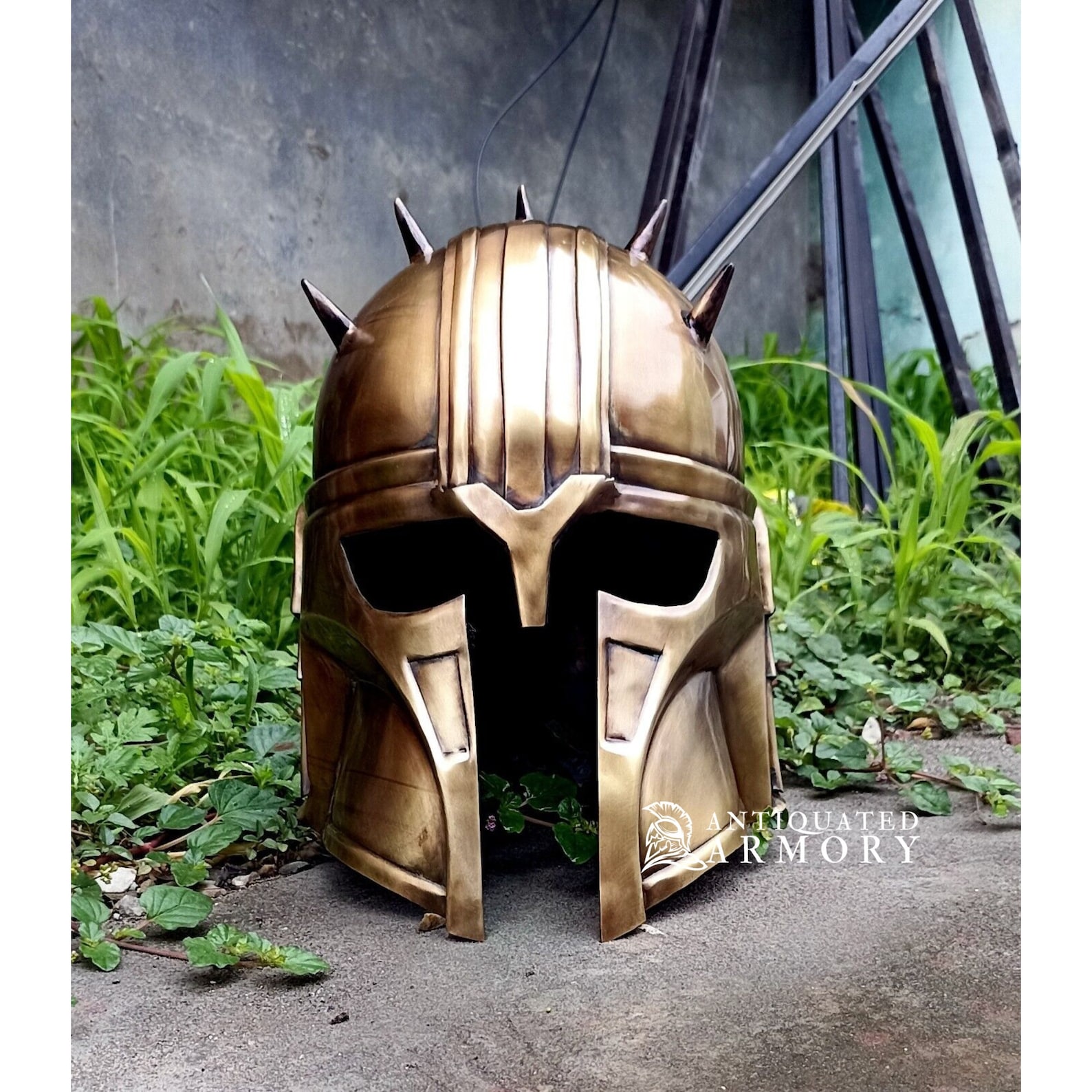 New The Mandalorian The Armorer Steel Cosplay Helmet available now