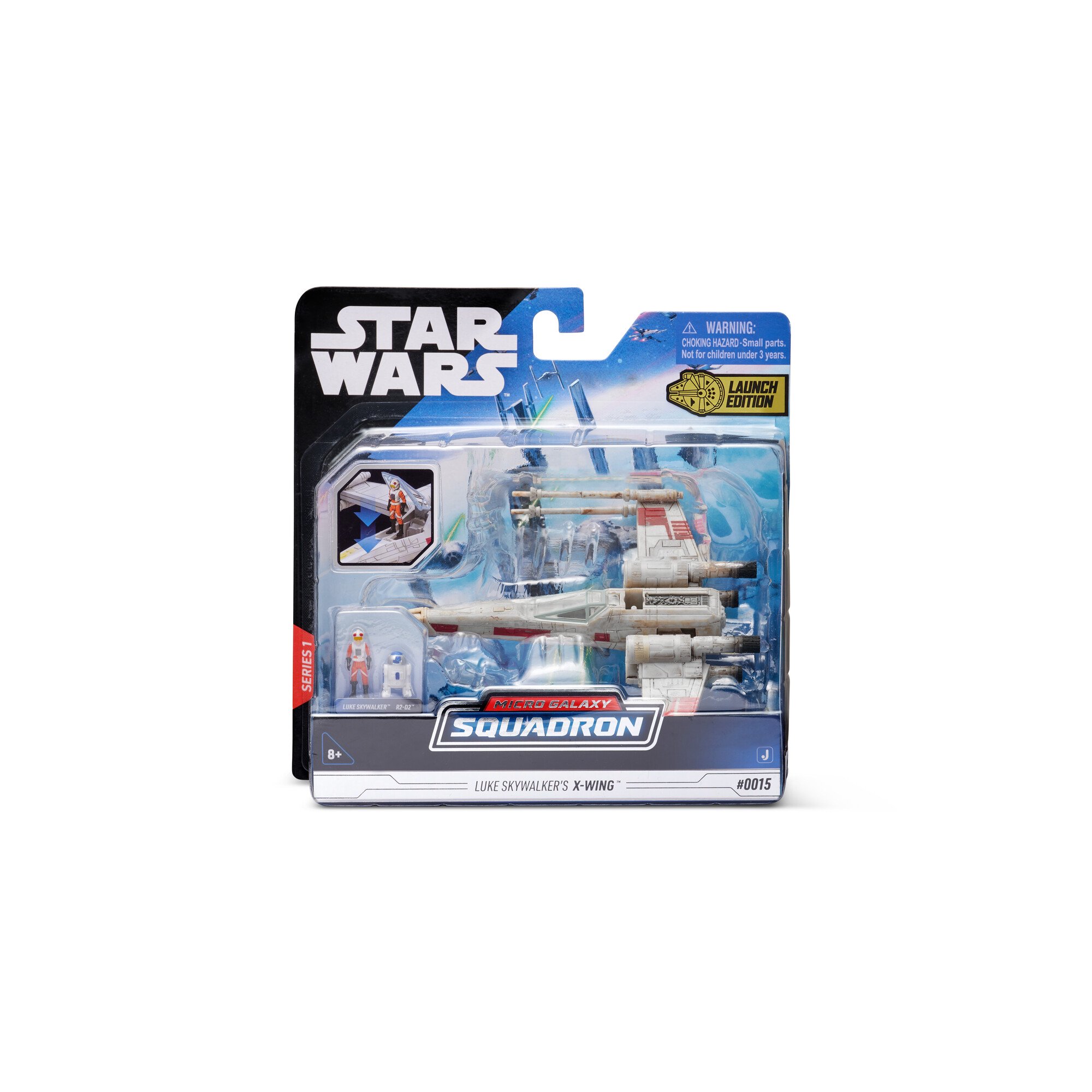 SW Luke Skywalker Red 5 Class X-Wing Fighter Micro Vehicle Play Set 1