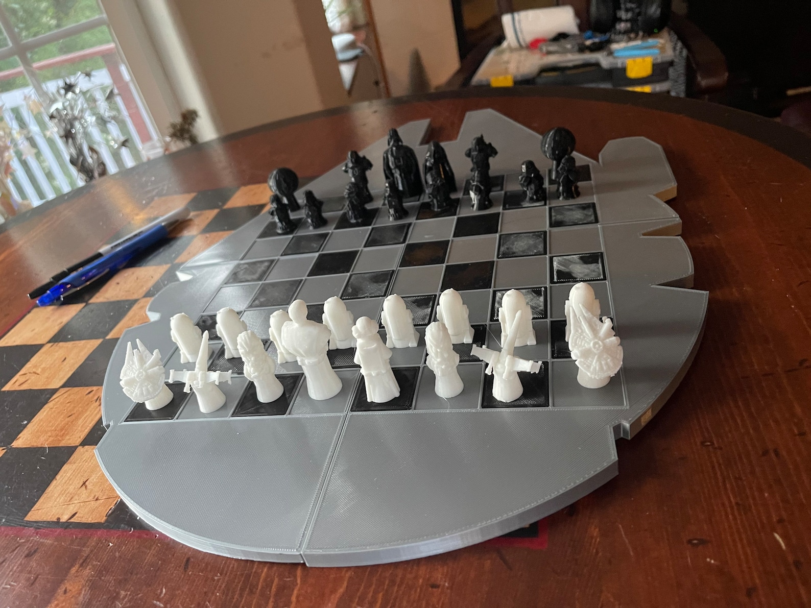 SW Dark side vs Light side Chess Board Set 1