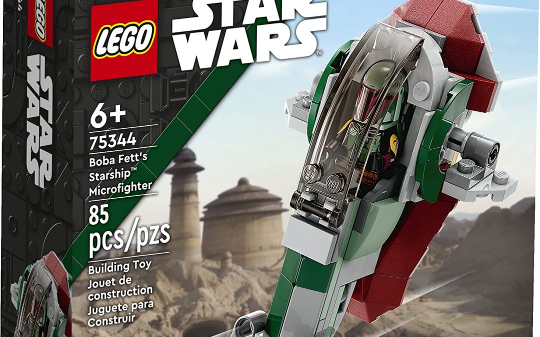 New The Book of Boba Fett Themed Boba Fett's Starship Microfighter Lego Set available now!