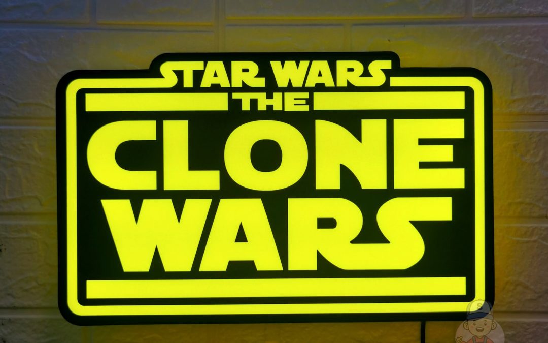 New Star Wars The Clone Wars LED Powered Lightbox Sign available now!