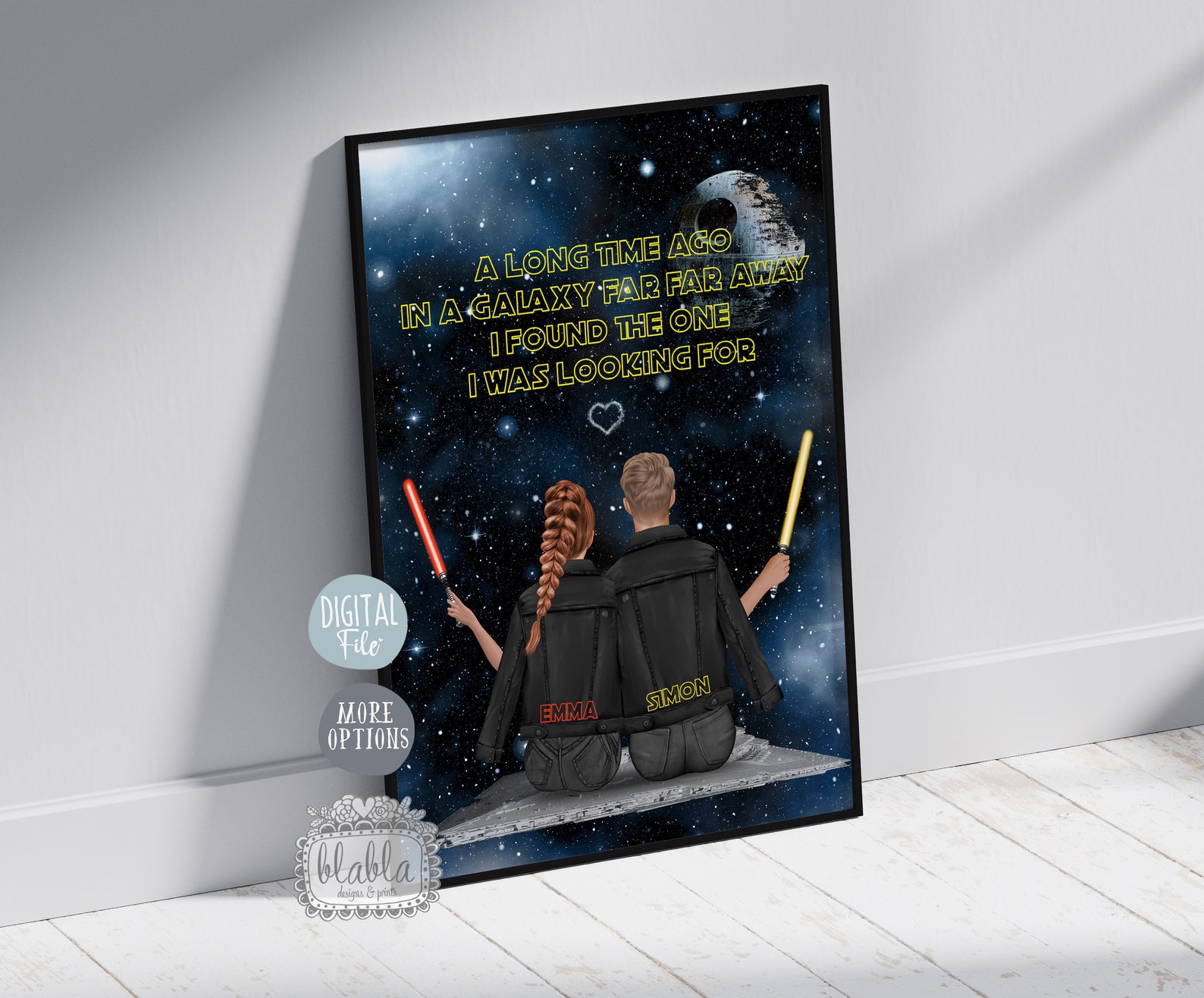 SW Galaxy Family Personalized Portrait 3