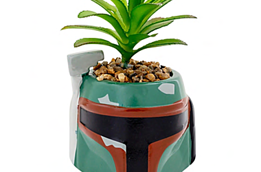 New Star Wars Boba Fett Helmet 3-Inch Ceramic Planter available now!