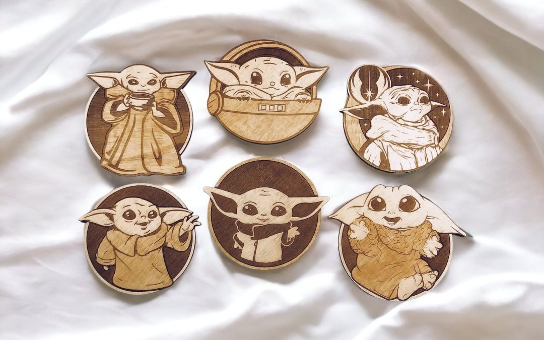 New The Mandalorian The Child (Gorgu) Wooden Coasters 6-Pack Bundle available now!