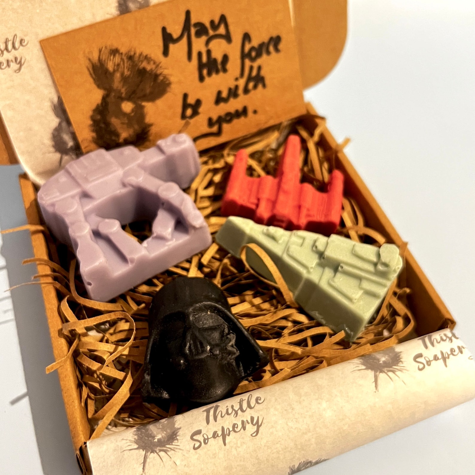 SW Inspired 4 Mini Handmade Soaps Pack Gift Set 1