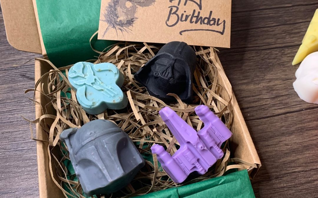 New Star Wars Inspired 4 Mini Handmade Soaps Pack Gift Set available now!