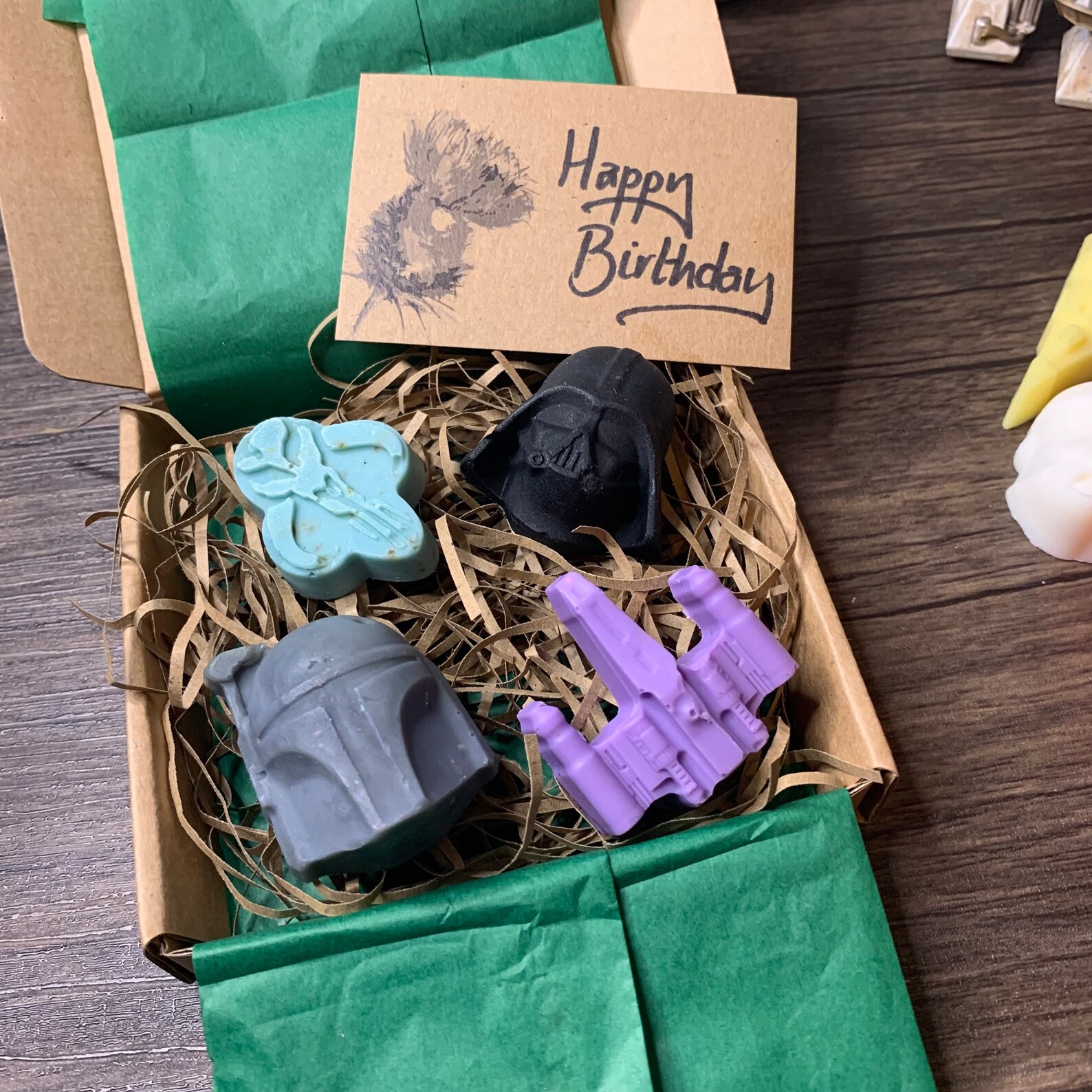 SW Inspired 4 Mini Handmade Soaps Pack Gift Set 2