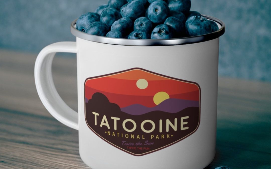 New Star Wars Tatooine Sunset Geek Parody Camping Mug available now!