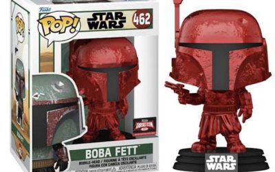 New The Book of Boba Fett Themed Boba Fett Red Chrome Funko Pop! Bobble Head Toy available!
