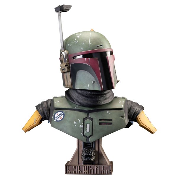 New The Book of Boba Fett Themed 3D Boba Fett Half-Scale Bust available now!