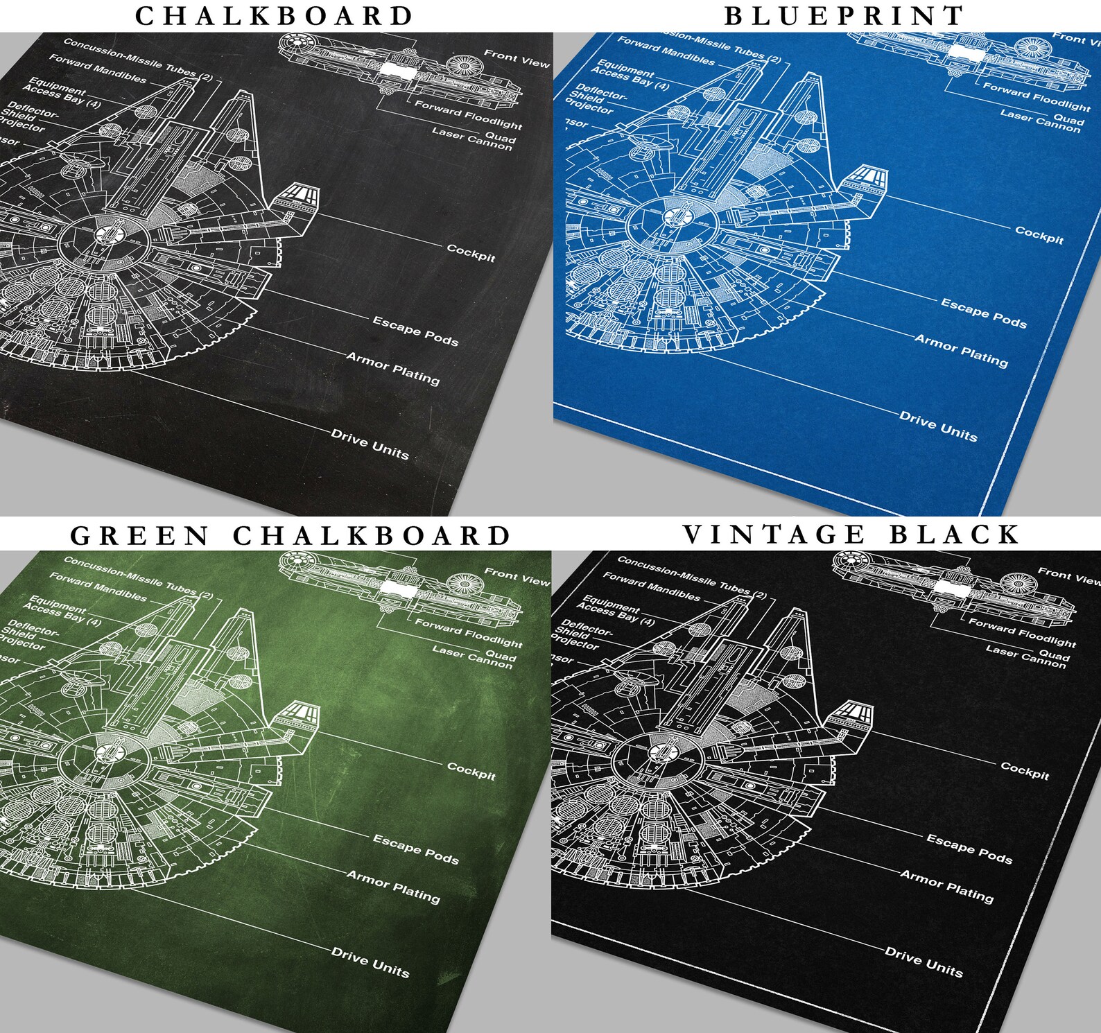 SW Art Blueprint Patents 6-Pack Bundle 2