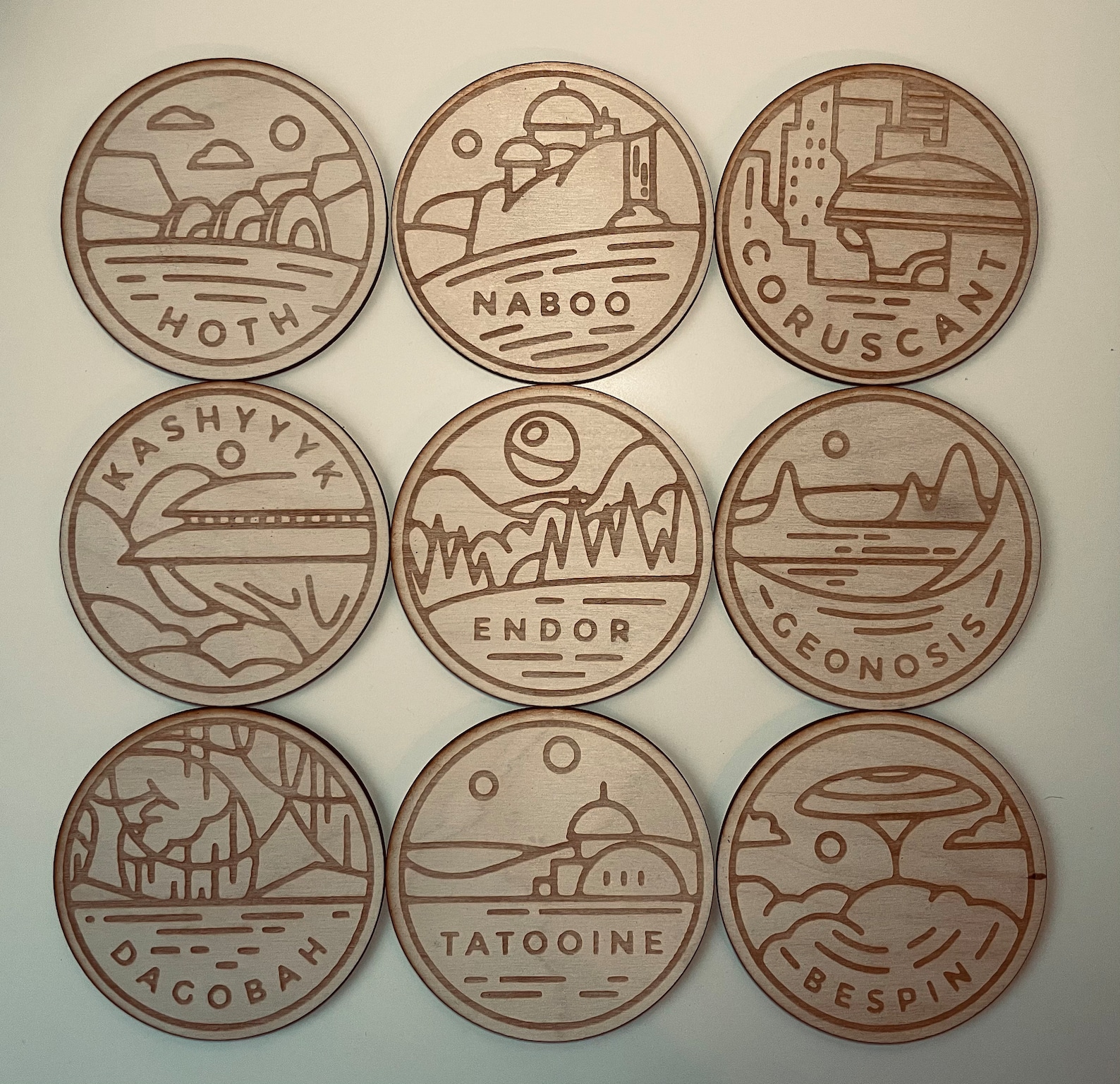 SW Inspired Planet Coasters Bundle 3