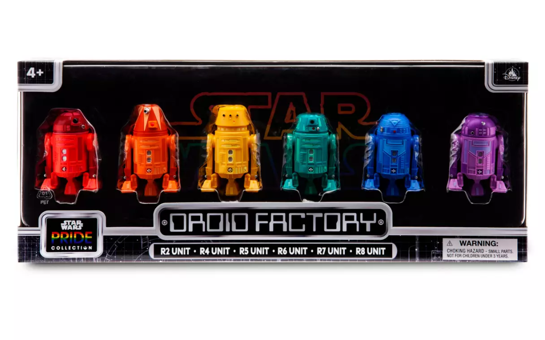 New Star Wars Galaxy's Edge Droid Factory Rainbow Pride Collection Figure Set available now!