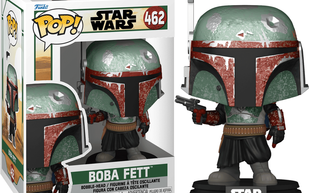 New The Book of Boba Fett themed Boba Fett Metallic Funko POP! Bobble Head Toy available!