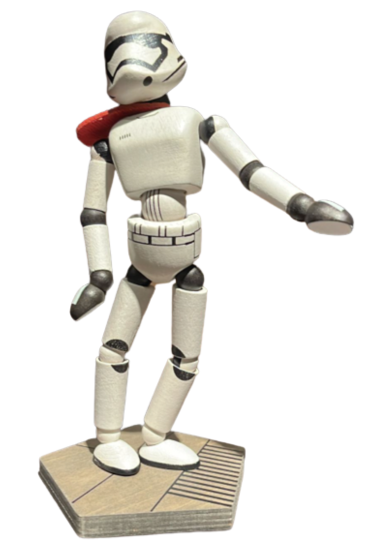 SWGE Wooden Stormtrooper Bendable Figurine 1