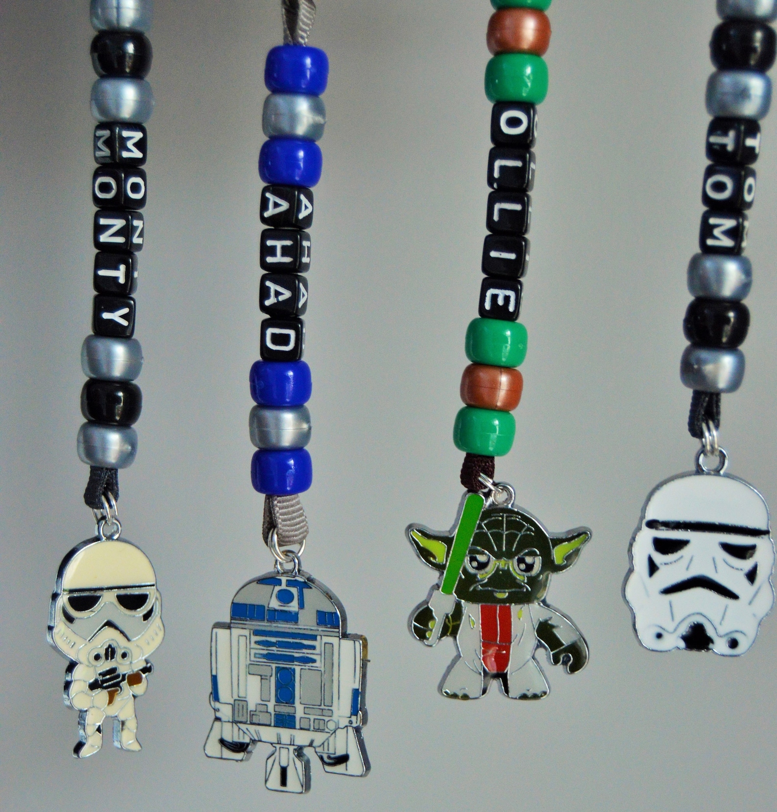 SW Personalized Name Keyring Character Charm Keychain 2