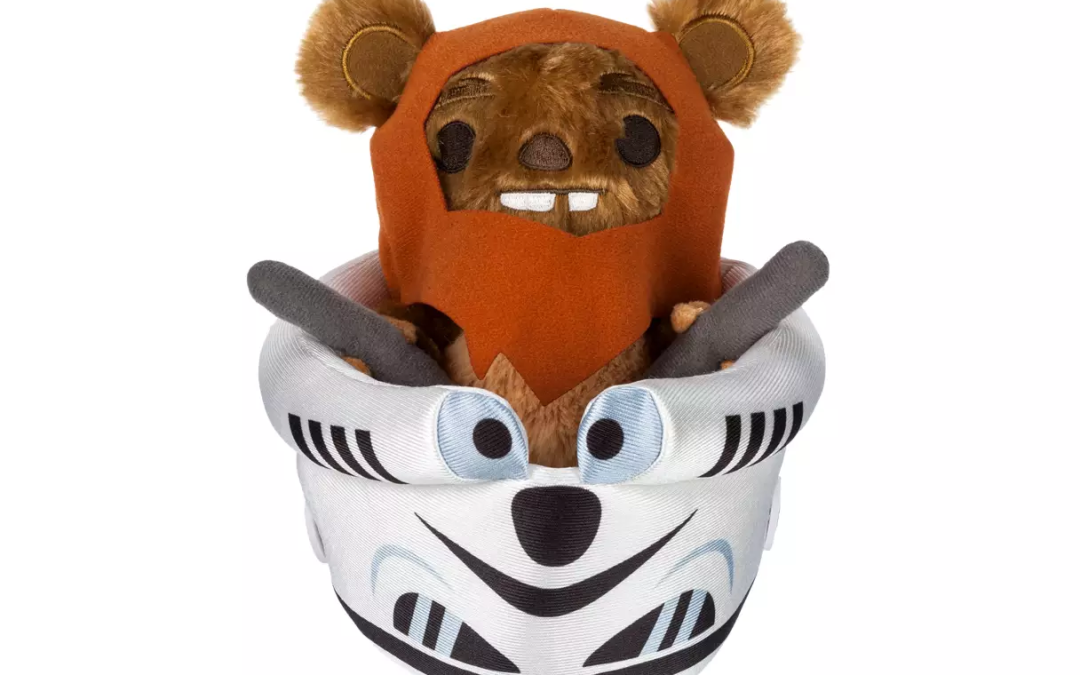 New Return of the Jedi Wicket Ewok in Stormtrooper Helmet Plush Set available now!