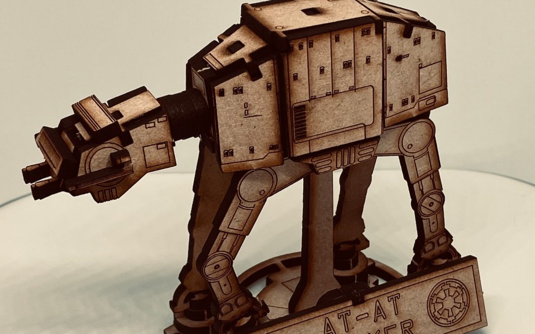 New Star Wars AT-AT Walker Inspired Personalized Wooden Model Ornament available now!