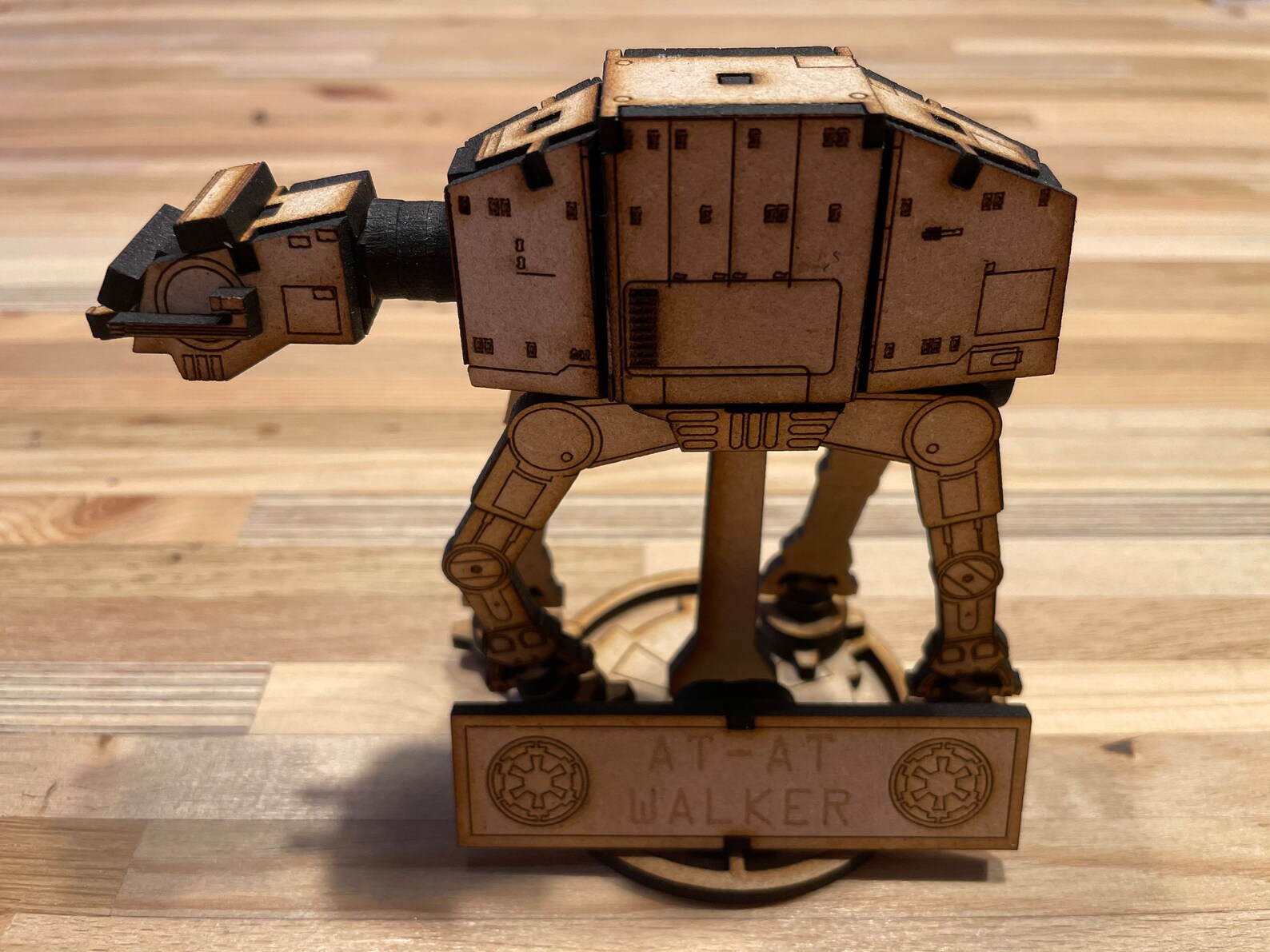 SW AT-AT Walker Inspired Personalized Wooden Model Ornament 2