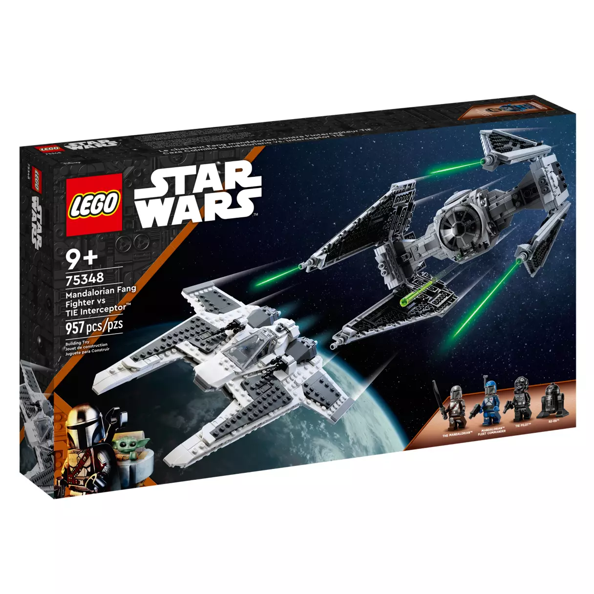 TM Mandalorian Fang Fighter vs. TIE Interceptor Lego Set 1