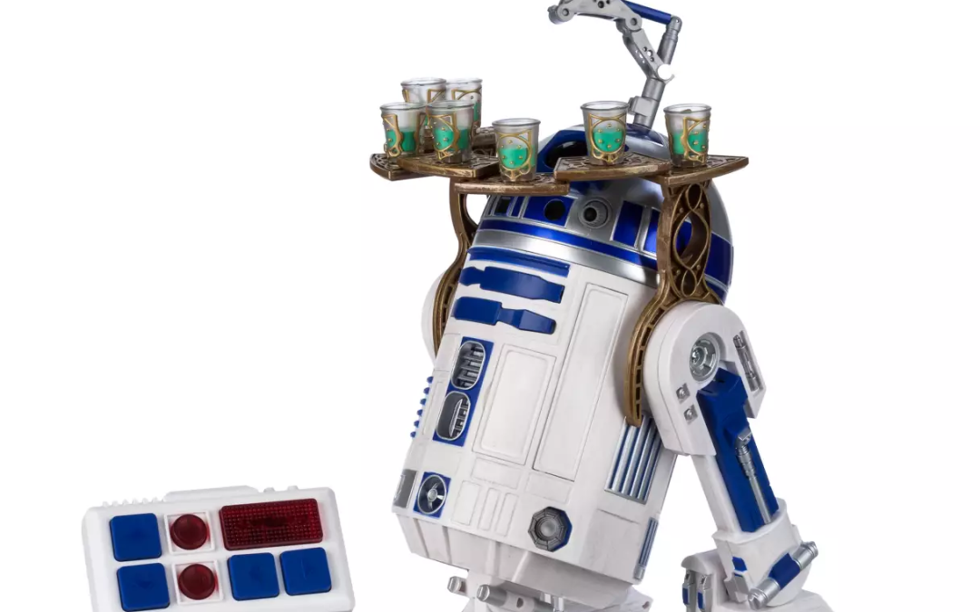New Star Wars Galaxy's Edge R2-D2 Remote Control Interactive Droid Toy with Serving Tray available!
