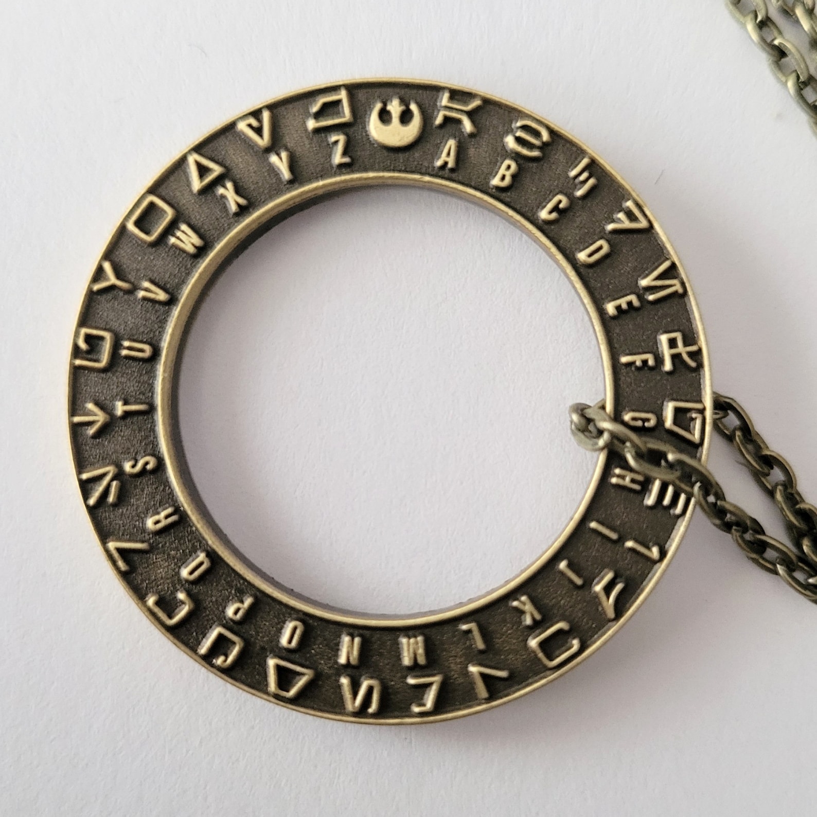 SW Aurebesh Decoder Relic Pendant 1