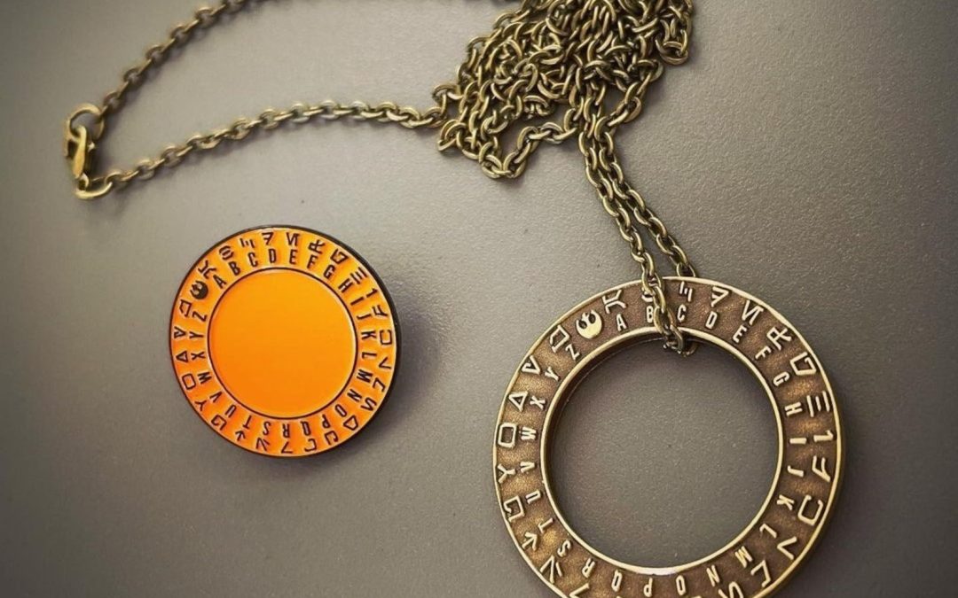 New Star Wars Aurebesh Decoder Relic Pendant available now!
