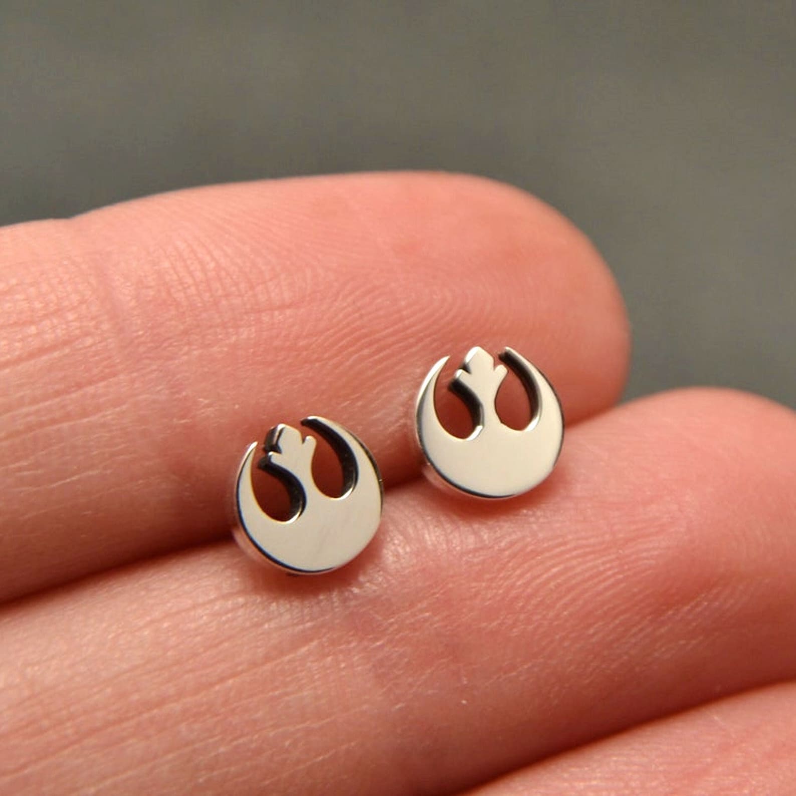 SW Rebel Alliance Silver Stud Earrings 1