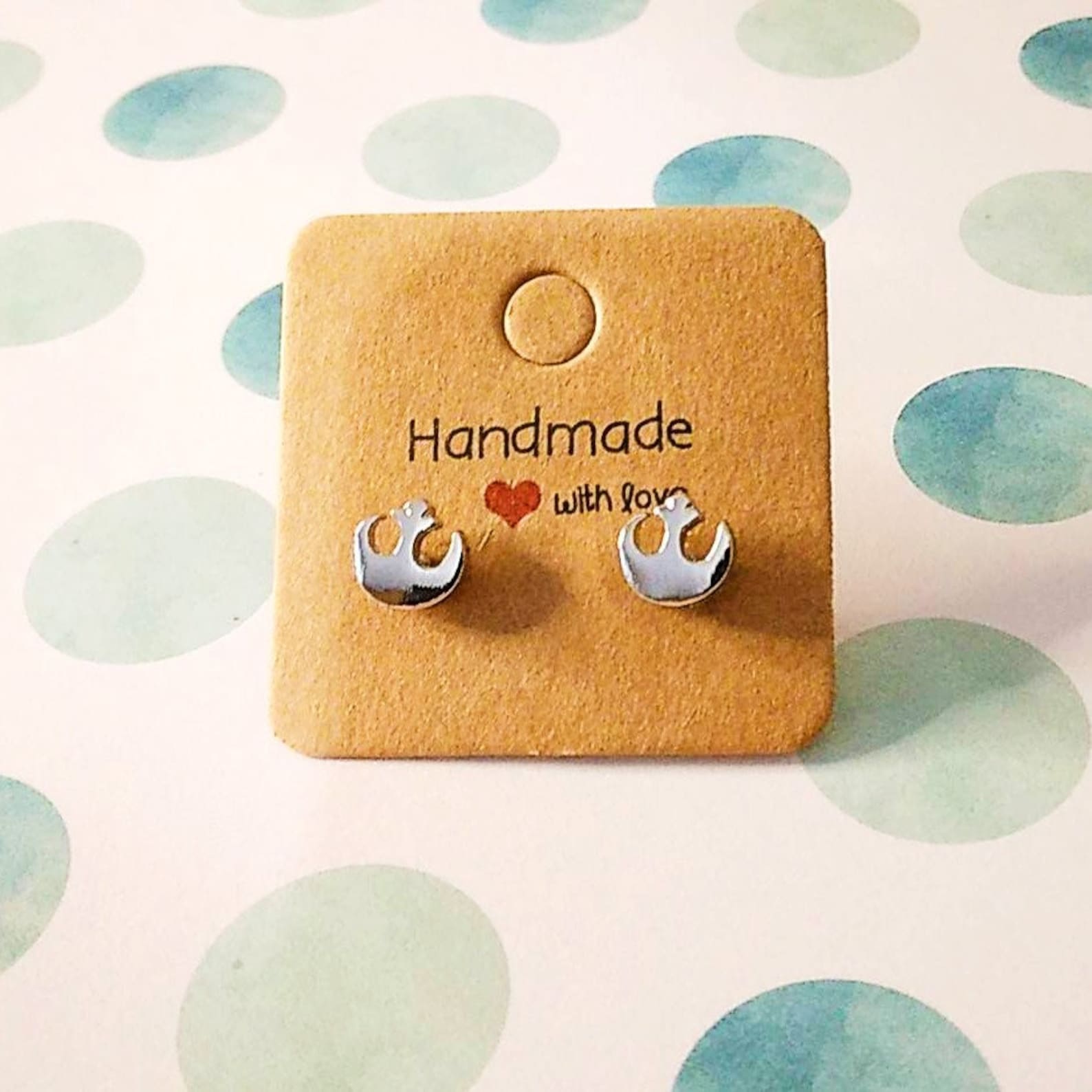 SW Rebel Alliance Silver Stud Earrings 2