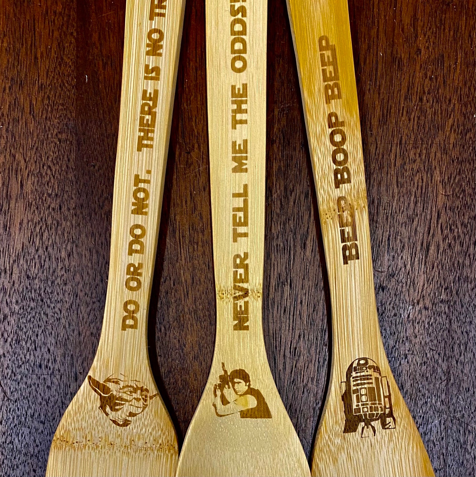 SW OG Bamboo Cooking Spoons Set 2