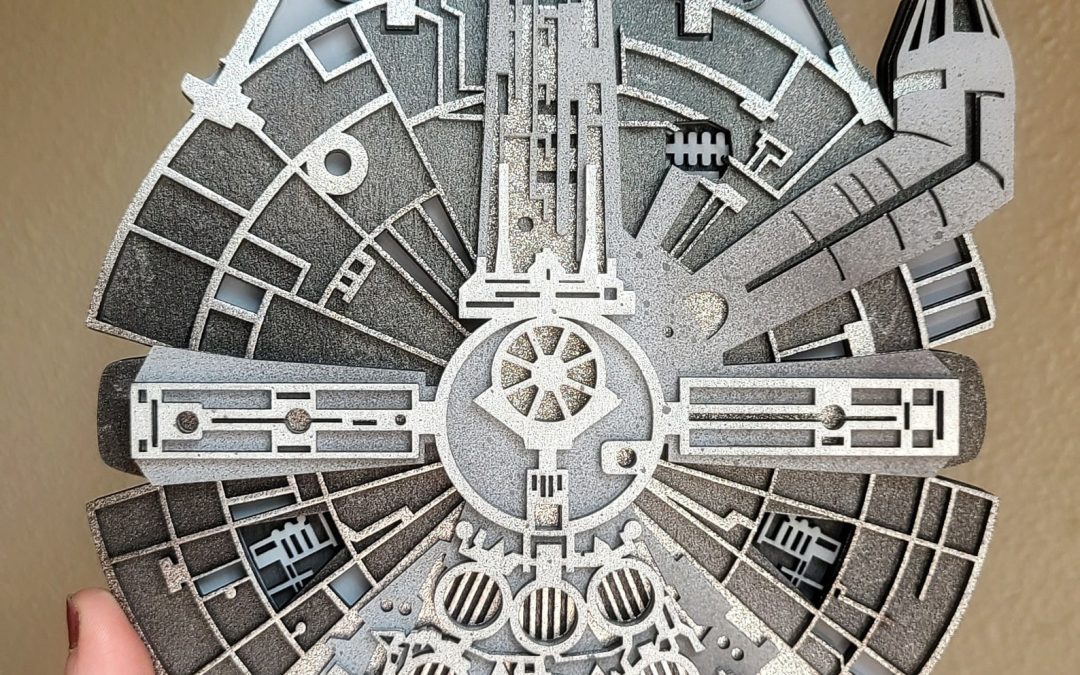 New Star Wars Wooden Layered Millennium Falcon Wall Decor available now!