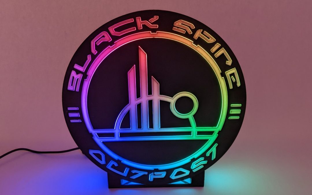 New Star Wars Galaxy's Edge Black Spire Outpost Inspired Light Sign available now!