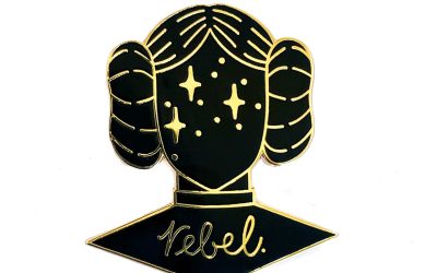 New Star Wars Rebel Princess Leia Inspired Enamel Pin Badge available now!