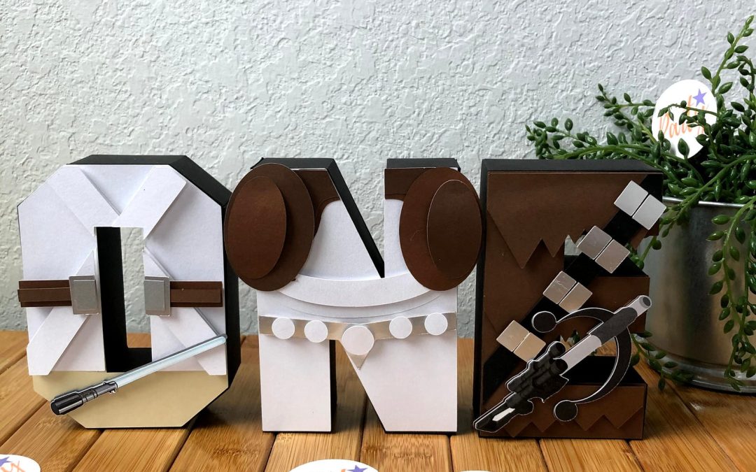 New Star Wars ONE Custom 3D Birthday Decor Letters available now!