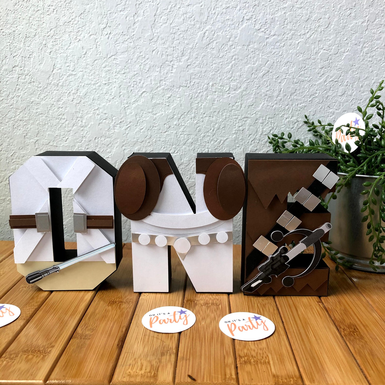 SW ONE Custom 3D Birthday Decor Letters 1